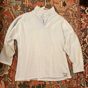 Sloppy Joe Collar 02 Swearshirt Baby Blue Size 1 NWOT